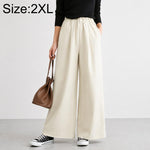 Pantaloni da donna a vita alta e gamba larga, M-2XL