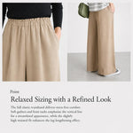 Pantaloni da donna a vita alta e gamba larga, M-2XL