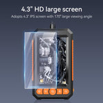 Endoscopio digitale industriale C43 con schermo IPS HD da 4,3 pollici e diametro di 8 mm., 1m Hard Cable Single-lens, 5m Hard Cable Single-lens, 10m Hard Cable Single-lens, 1m Hard Cable Dual-lens, 5m Hard Cable Dual-lens, 10m Hard Cable Dual-lens