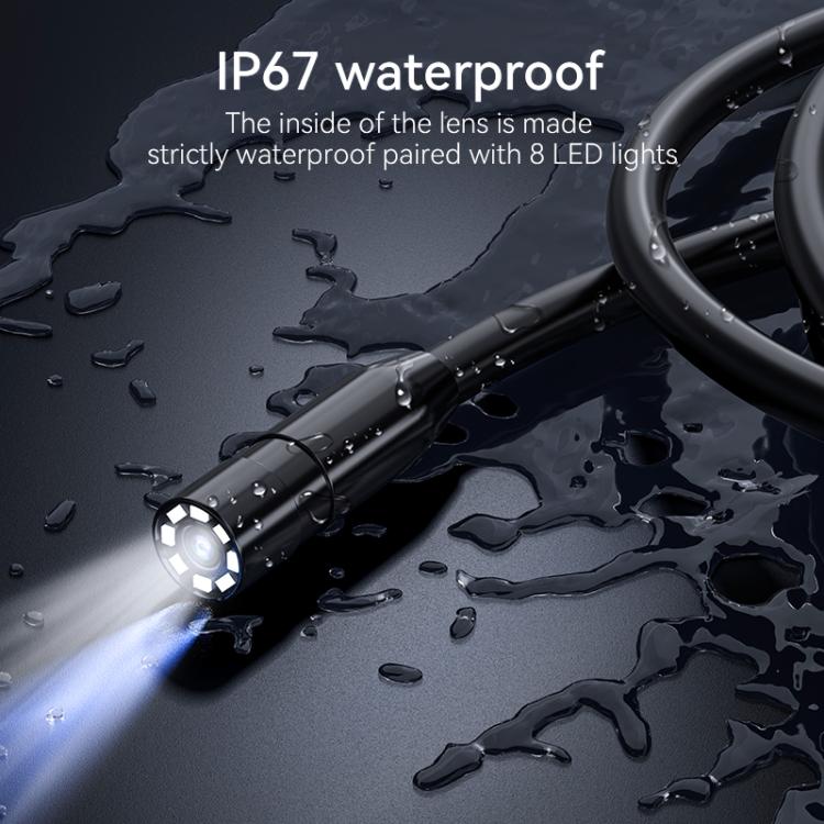 Endoscopio digitale industriale C43 con schermo IPS HD da 4,3 pollici e diametro di 8 mm., 1m Hard Cable Single-lens, 5m Hard Cable Single-lens, 10m Hard Cable Single-lens, 1m Hard Cable Dual-lens, 5m Hard Cable Dual-lens, 10m Hard Cable Dual-lens