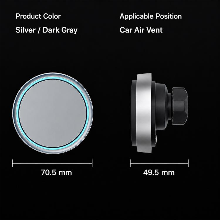 Supporto auto magnetico con ricarica wireless 10W