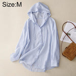 Cappotto leggero in lino a maniche lunghe con cappuccio, ideale per la protezione solare., M, L, XL, 2XL