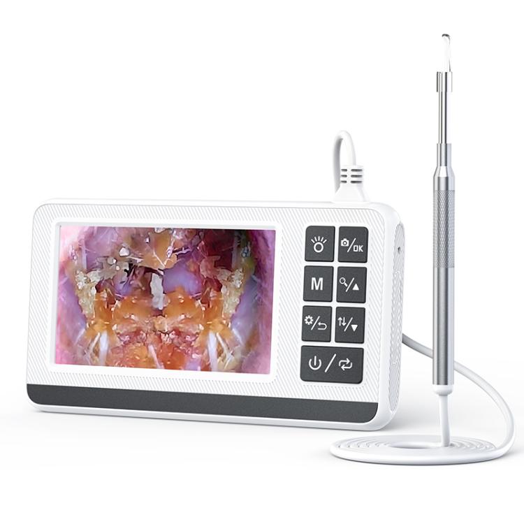Otoscopio intelligente P60 con schermo IPS HD da 4,3 pollici per la pulizia delle orecchie.
