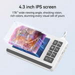 Otoscopio intelligente P60 con schermo IPS HD da 4,3 pollici per la pulizia delle orecchie.