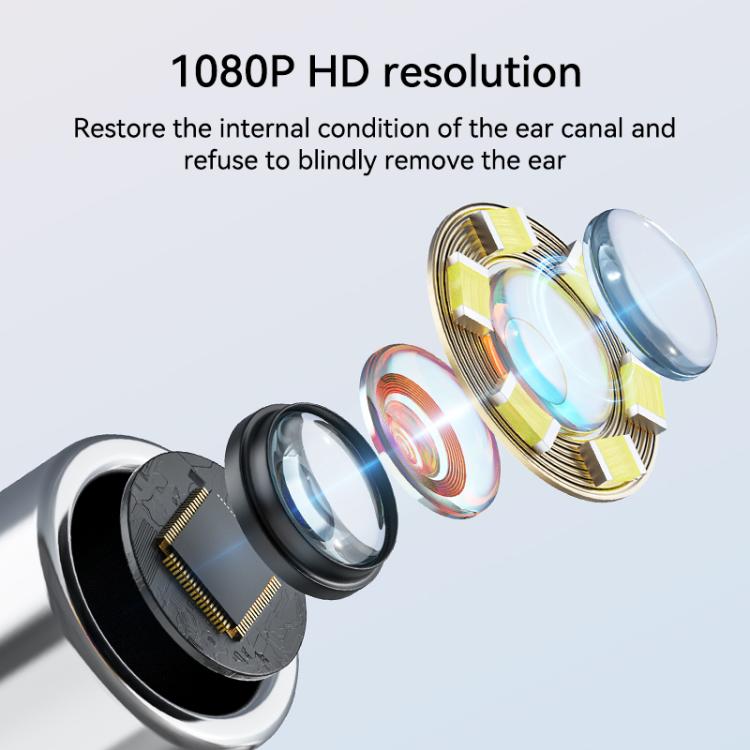 Otoscopio intelligente P60 con schermo IPS HD da 4,3 pollici per la pulizia delle orecchie.