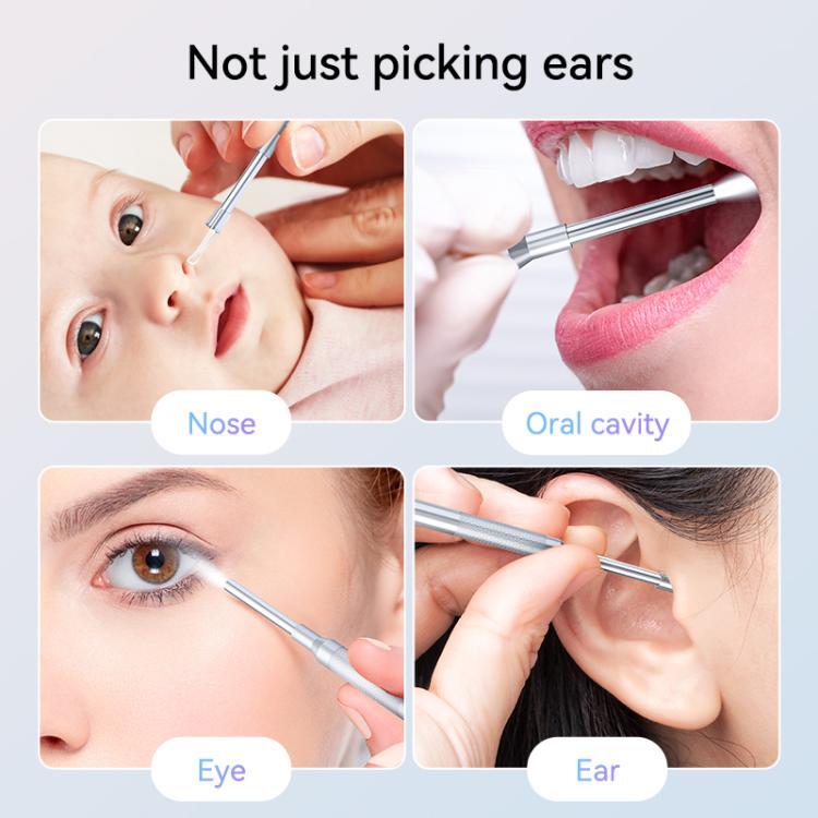 Otoscopio intelligente P60 con schermo IPS HD da 4,3 pollici per la pulizia delle orecchie.