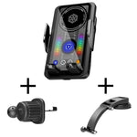 Supporto auto con ricarica wireless rapida 15W per bocchette aria