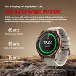 Zeblaze Stratos 4 Pro Smartwatch GPS robusto per attività all'aperto con schermo da 1,43 pollici, resistenza fino a 5 ATM e IP69K, torcia integrata.