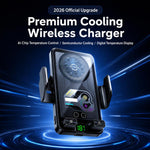 Supporto auto con caricatore wireless e display digitale