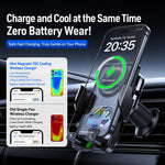 Supporto auto con caricatore wireless e display digitale