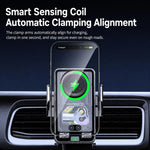 Supporto auto con caricatore wireless e display digitale