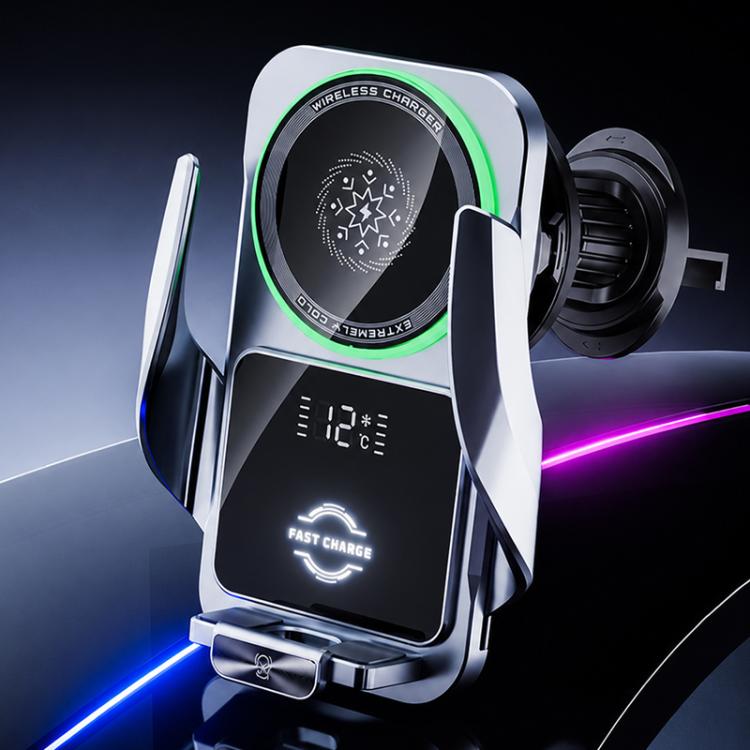 Supporto auto con caricabatterie wireless rapido 15W