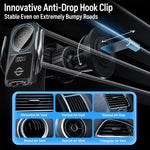Supporto auto con caricabatterie wireless rapido 15W