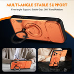 Supporto ad anello, copriobiettivo scorrevole, custodia per telefono, For iPhone 17 Pro Max, For iPhone 17 Pro, For iPhone 17, For iPhone 16 Pro Max