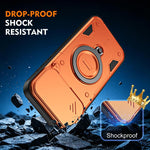 Supporto ad anello, copriobiettivo scorrevole, custodia per telefono, For iPhone 17 Pro Max, For iPhone 17 Pro, For iPhone 17, For iPhone 16 Pro Max