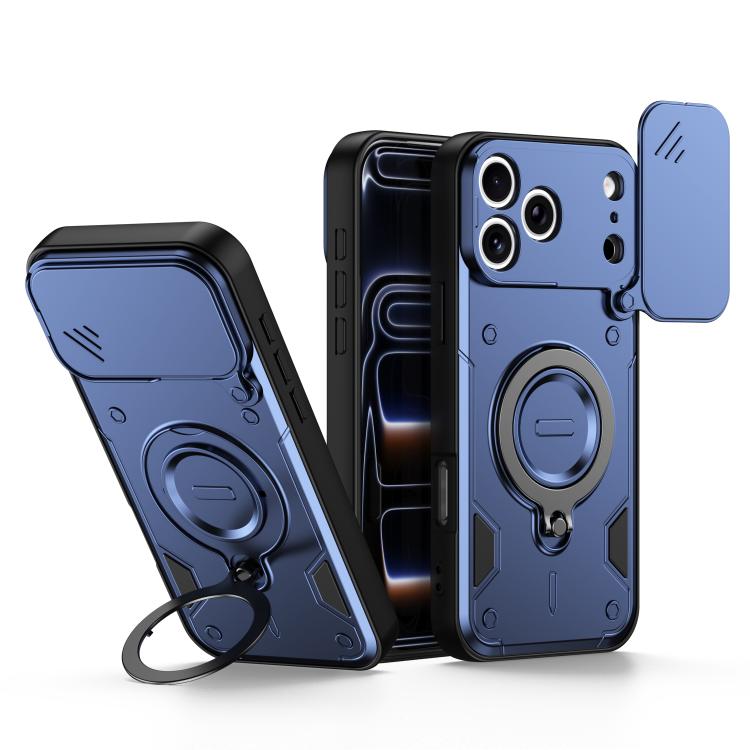 Supporto ad anello, copriobiettivo scorrevole, custodia per telefono, For iPhone 17 Pro Max, For iPhone 17 Pro, For iPhone 17, For iPhone 16 Pro Max