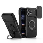 Supporto ad anello, copriobiettivo scorrevole, custodia per telefono, For iPhone 17 Pro Max, For iPhone 17 Pro, For iPhone 17, For iPhone 16 Pro Max