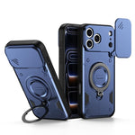 Supporto ad anello, copriobiettivo scorrevole, custodia per telefono, For iPhone 17 Pro Max, For iPhone 17 Pro, For iPhone 17, For iPhone 16 Pro Max