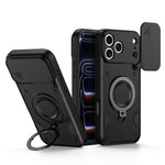 Supporto ad anello, copriobiettivo scorrevole, custodia per telefono, For iPhone 17 Pro Max, For iPhone 17 Pro, For iPhone 17, For iPhone 16 Pro Max