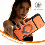 Supporto ad anello, copriobiettivo scorrevole, custodia per telefono, For iPhone 16 Pro, For iPhone 16