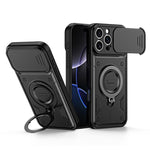 Supporto ad anello, copriobiettivo scorrevole, custodia per telefono, For iPhone 16 Pro, For iPhone 16