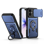 Supporto ad anello, copriobiettivo scorrevole, custodia per telefono, For iPhone 16 Pro, For iPhone 16