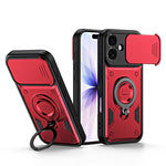 Supporto ad anello, copriobiettivo scorrevole, custodia per telefono, For iPhone 16 Pro, For iPhone 16