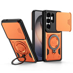 Supporto ad anello, copriobiettivo scorrevole, custodia per telefono, For Galaxy S26+ 5G, For Galaxy S26 Ultra 5G, For Galaxy S26 5G