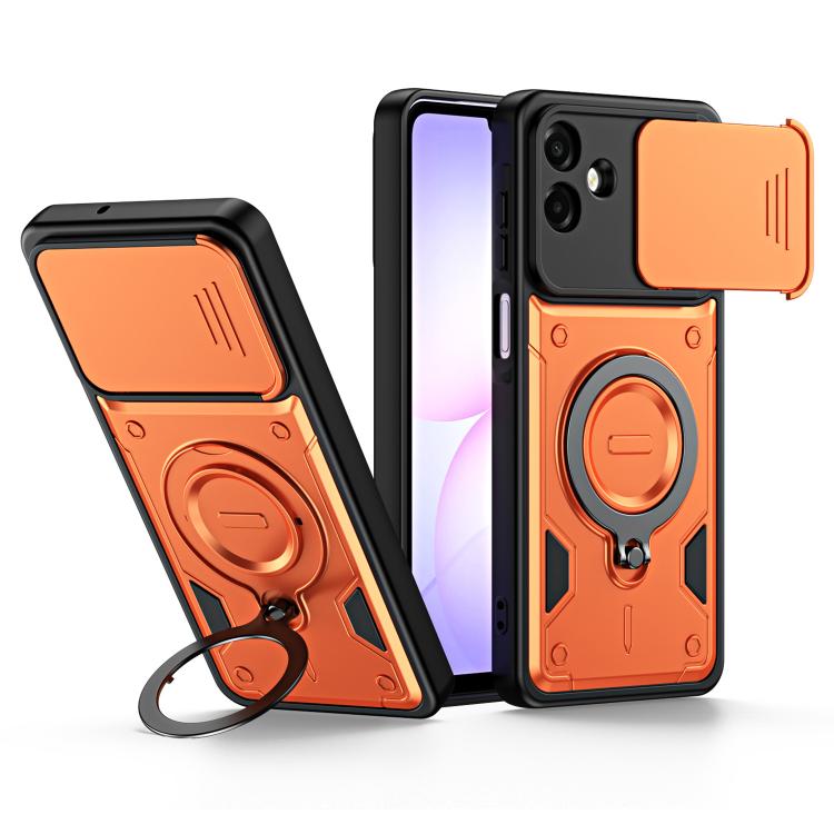Supporto ad anello, copriobiettivo scorrevole, custodia per telefono, For Galaxy A57 5G, For Galaxy A37 5G, For Galaxy A27 5G, For Galaxy A07 4G