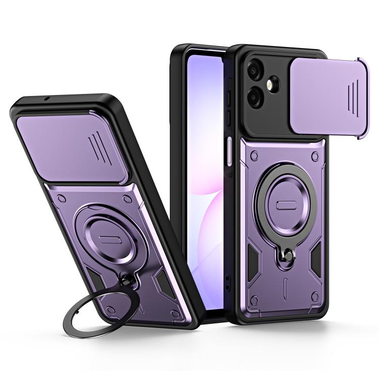 Supporto ad anello, copriobiettivo scorrevole, custodia per telefono, For Galaxy A57 5G, For Galaxy A37 5G, For Galaxy A27 5G, For Galaxy A07 4G