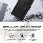 Portafoglio con cerniera a forma di farfalla e fiore, custodia per telefono in pelle vegana con cinturino, For iPhone 16, For iPhone 15 Pro Max, For iPhone 15 Pro, For iPhone 15 Plus / 14 Plus