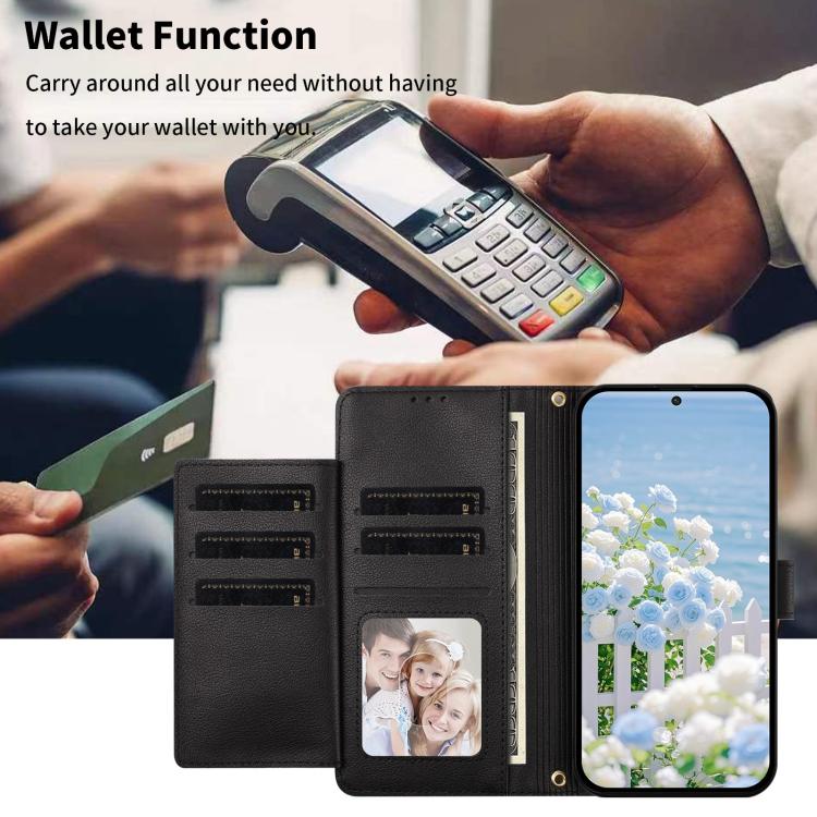 Portafoglio con cerniera a forma di farfalla e fiore, custodia per telefono in pelle vegana con cinturino, For iPhone 16, For iPhone 15 Pro Max, For iPhone 15 Pro, For iPhone 15 Plus / 14 Plus