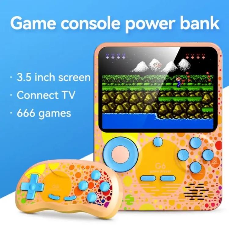 Console portatile G6 con schermo da 3,5 pollici e 666 giochi