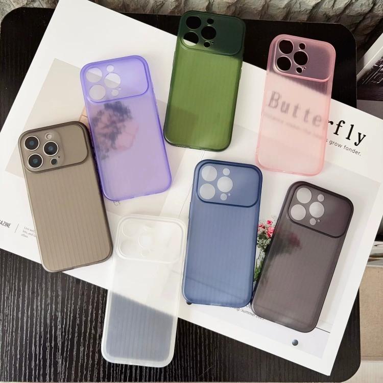 Custodia per telefono in TPU con ampia finestra di raffreddamento e superficie ondulata, For iPhone 15 Pro, For iPhone 15 Plus, For iPhone 15