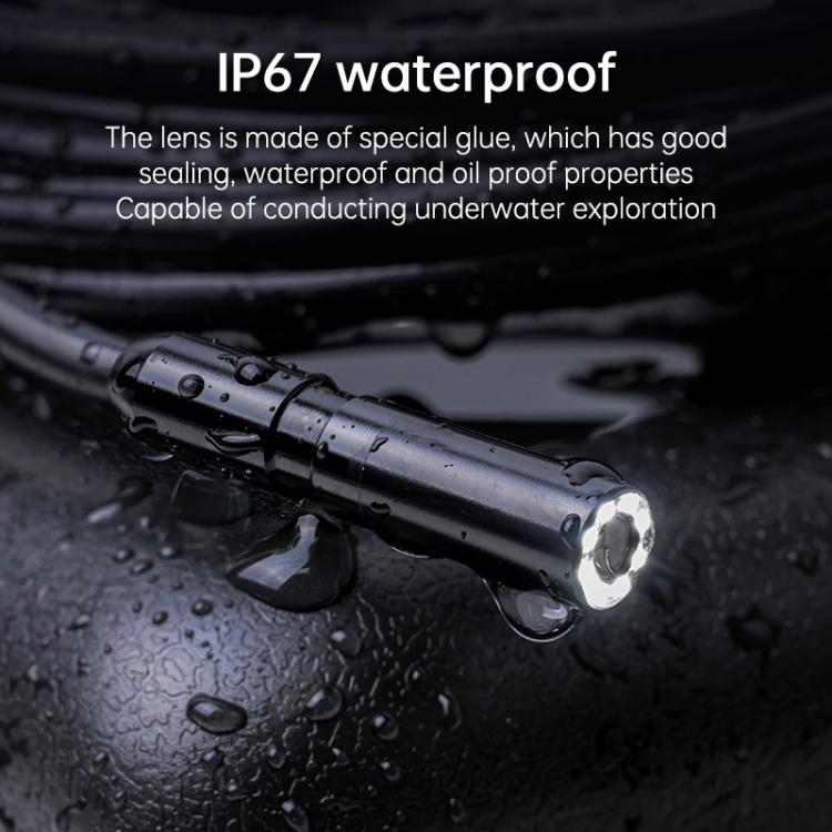 Endoscopio digitale industriale P100A con schermo IPS HD da 4,3 pollici e diametro di 8 mm., 1m Hard Cable Single-lens, 5m Hard Cable Single-lens, 10m Hard Cable Single-lens, 1m Hard Cable Dual-lens, 5m Hard Cable Dual-lens, 10m Hard Cable Dual-lens