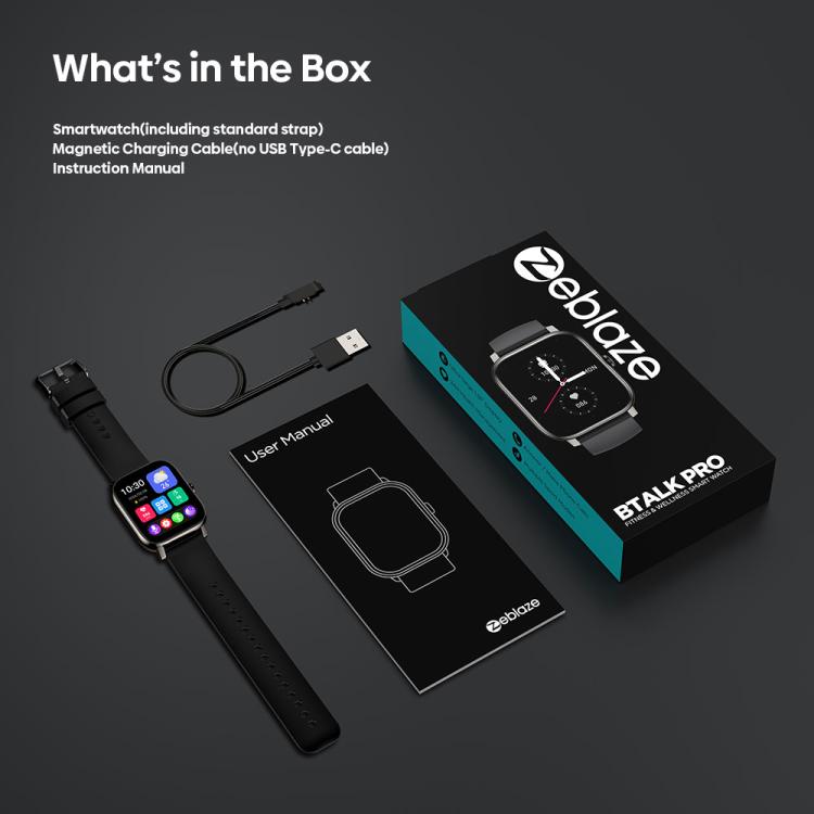 Zeblaze Btalk Pro, smartwatch sportivo da 1,91 pollici con luminosità di 600 nit, certificazione IP68 e Bluetooth 5.3, supporta chiamate Bluetooth, monitoraggio della frequenza cardiaca, dell'ossigeno nel sangue e del sonno.
