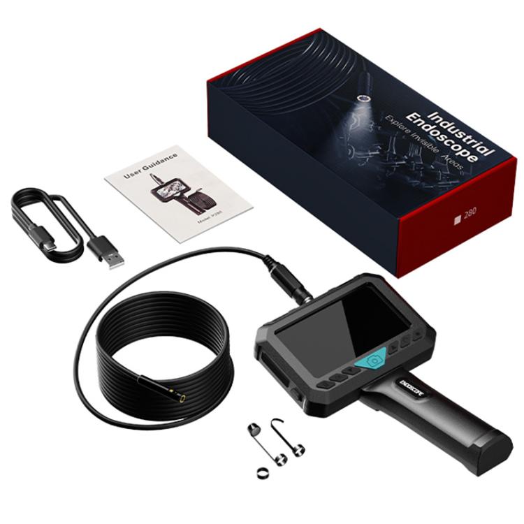 Endoscopio digitale industriale P280 con schermo HD da 5 pollici e diametro di 8 mm., 2m Hard Cable Single-lens, 5m Hard Cable Single-lens, 10m Hard Cable Single-lens, 2m Hard Cable Dual-lens, 5m Hard Cable Dual-lens, 10m Hard Cable Dual-lens