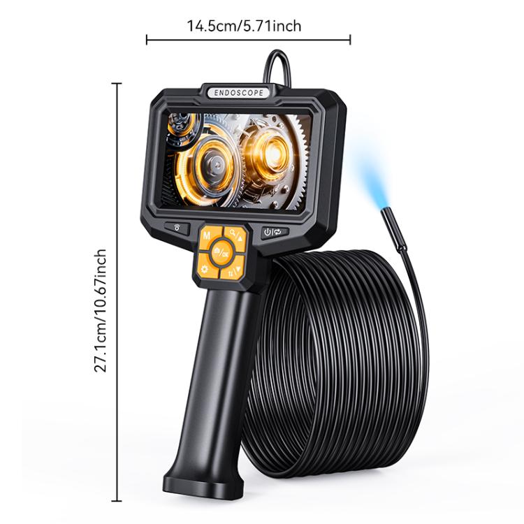 Endoscopio digitale industriale S11 con schermo IPS HD da 5 pollici e diametro di 8 mm, 1m Hard Cable Single-lens, 5m Hard Cable Single-lens, 10m Hard Cable Single-lens, 1m Hard Cable Dual-lens, 5m Hard Cable Dual-lens, 10m Hard Cable Dual-lens