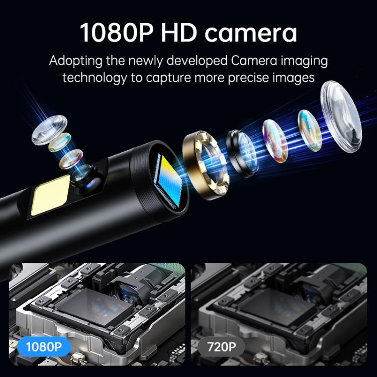 Endoscopio digitale industriale S11 con schermo IPS HD da 5 pollici e diametro di 8 mm, 1m Hard Cable Single-lens, 5m Hard Cable Single-lens, 10m Hard Cable Single-lens, 1m Hard Cable Dual-lens, 5m Hard Cable Dual-lens, 10m Hard Cable Dual-lens