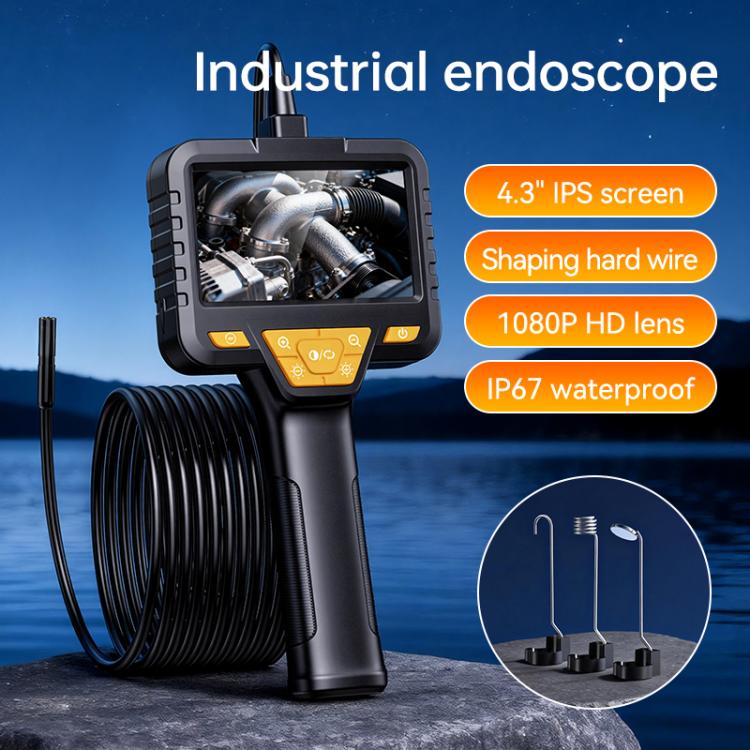 SC08 Endoscopio digitale industriale con schermo IPS HD da 4,3 pollici e diametro di 8 mm, 1m Hard Cable Single-lens, 5m Hard Cable Single-lens, 10m Hard Cable Single-lens, 1m Hard Cable Dual-lens, 5m Hard Cable Dual-lens, 10m Hard Cable Dual-lens
