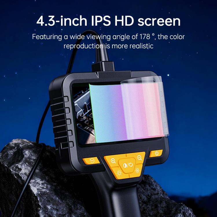 SC08 Endoscopio digitale industriale con schermo IPS HD da 4,3 pollici e diametro di 8 mm, 1m Hard Cable Single-lens, 5m Hard Cable Single-lens, 10m Hard Cable Single-lens, 1m Hard Cable Dual-lens, 5m Hard Cable Dual-lens, 10m Hard Cable Dual-lens