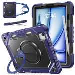 Custodia resistente per tablet con scomparto per penna, cinturino e supporto., For iPad Air 11 2026 / 2025 / 2024, For iPad 2025 / 2022