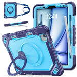 Custodia resistente per tablet con scomparto per penna, cinturino e supporto., For iPad Air 11 2026 / 2025 / 2024, For iPad 2025 / 2022