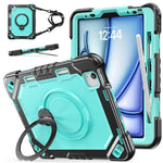 Custodia resistente per tablet con scomparto per penna, cinturino e supporto., For iPad Air 11 2026 / 2025 / 2024, For iPad 2025 / 2022