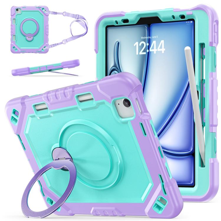 Custodia resistente per tablet con scomparto per penna, cinturino e supporto., For iPad Air 11 2026 / 2025 / 2024, For iPad 2025 / 2022