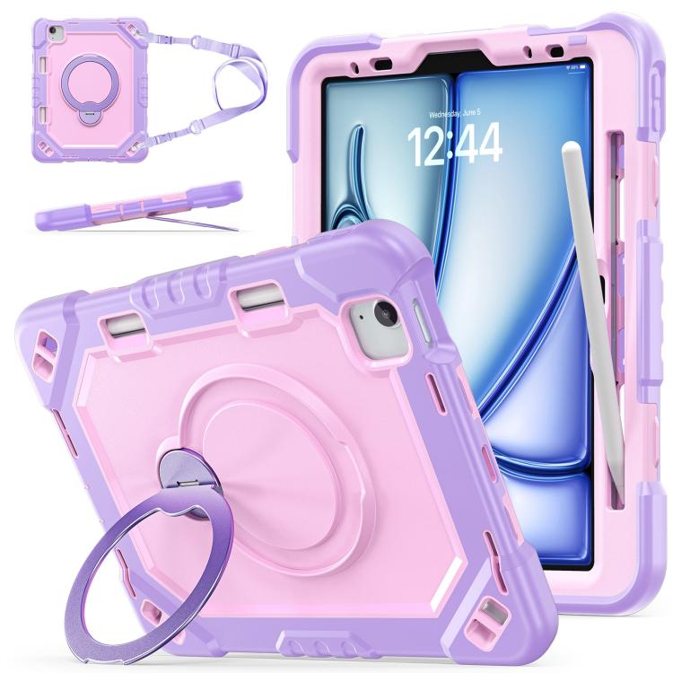 Custodia resistente per tablet con scomparto per penna, cinturino e supporto., For iPad Air 11 2026 / 2025 / 2024, For iPad 2025 / 2022
