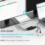 Commutatore bidirezionale Onten CS22DP 8K 30Hz DP 1.4