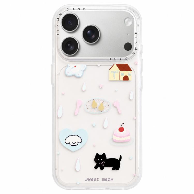 Custodia per telefono in acrilico con adesivo effetto cartone animato satinato "Skin Feel", For iPhone 17 Pro Max, For iPhone 17 Pro, For iPhone 17