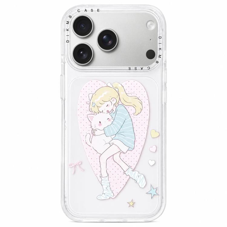 Custodia per telefono in acrilico con adesivo effetto cartone animato satinato "Skin Feel", For iPhone 17 Pro Max, For iPhone 17 Pro, For iPhone 17
