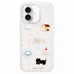 Custodia per telefono in acrilico con adesivo effetto cartone animato satinato "Skin Feel", For iPhone 17 Pro Max, For iPhone 17 Pro, For iPhone 17